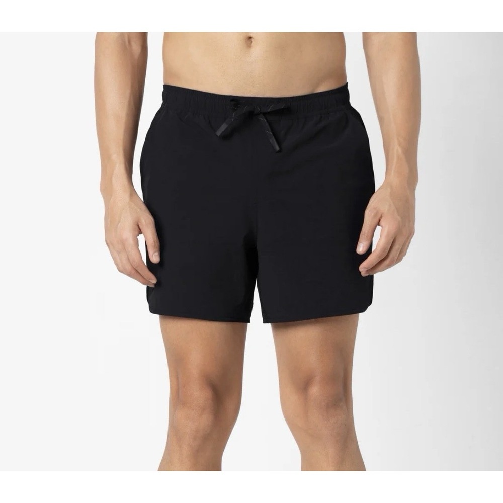 Bearbottom Echo Pull On Athletic Shorts Men's‎ XXL Black Lined Nylon 7" Inseam